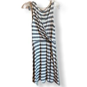 Gap Striped Faux Wrap Dress‎